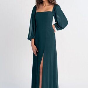 Eucalyptus Size 10 Jenny Yoo Floor Length Evening Gown - Good Condition